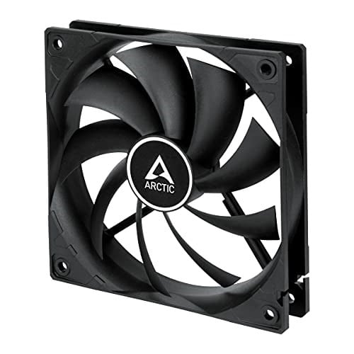 ARCTIC F12 - PC fanı, 120 mm standart kasa fanı, sessiz fan, standart gövdeli kasa fanı, itme veya çekme yapılandırması mümkün, 1350 rpm - siyah - Seçenekler: 1 adet, 5 adet