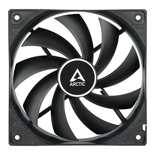 ARCTIC F12 - PC fanı, 120 mm standart kasa fanı, sessiz fan, standart gövdeli kasa fanı, itme veya çekme yapılandırması mümkün, 1350 rpm - siyah - Seçenekler: 1 adet, 5 adet