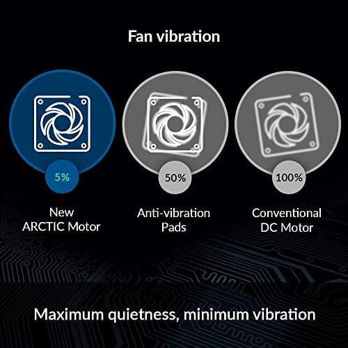 ARCTIC P12 İnce PWM PST (3 Adet) - 120 mm Fan, PWM Paylaşım Teknolojisi, Statik Basınç, PST Bağlantısı, Hız 300-2100 RPM - Siyah