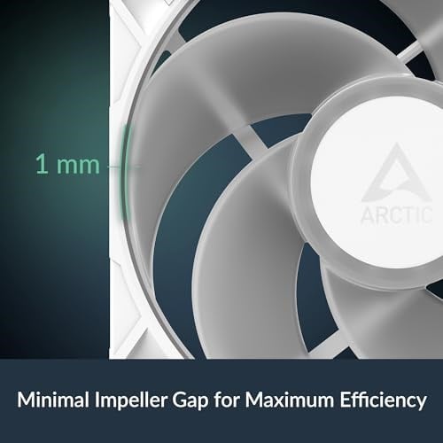 ARCTIC P14 Pro Ters A-RGB - Ters Hava Akışlı 140 mm Premium Fan, Y Kablo Bölücü ile PWM Fan, 400-2650 RPM, 0 RPM <% 5 PWM, 5V Dijital RGB, hidrodinamik Rulman, 4-Pin - Beyaz