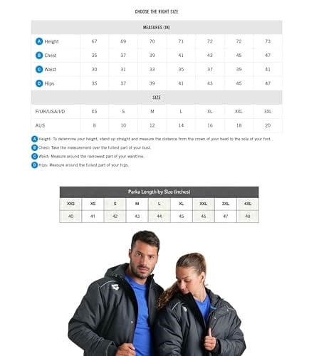 Arena Team Parka Solid Parka Üniseks Yetişkin
