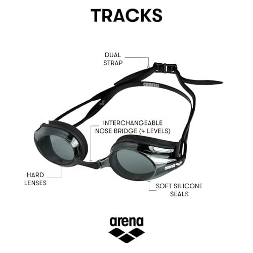 ARENA Tracks Yüzücü Gözlüğü üniseks-yetişkin - Seçenekler: Goggles, Tek Beden, Ölçü Birimi