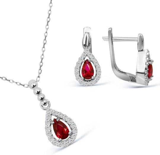 Argentum Concept 925 Ayar Gümüş Minimal Damla Set - S013802