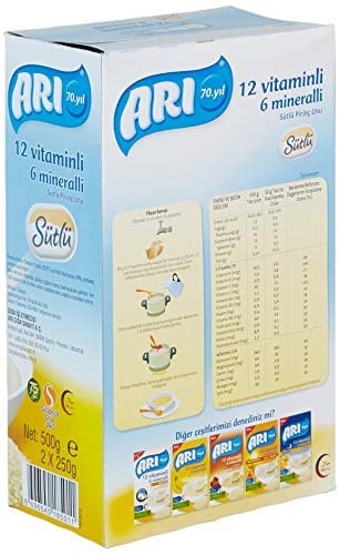 ARI Mama 12 Vitaminli 6 Mineralli Sütlü Pirinçli 500 gr - Seçenekler: 200 Gr, 500 gr, 250 Gr