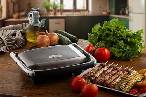 Ariete Izgara ve Tost Makinesi 1911/10 - Grill Toast Machine, 1000 Watt, Yapışmaz Çizgili Plaka