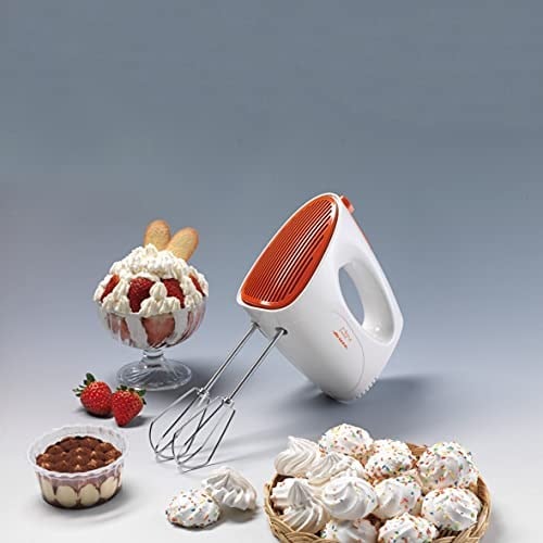 Ariete Mixy El Mikseri 1541/00 - Çırpma Teli, 250 Watt, Hamur Yoğurma, 5 kademeli Hız Ayarı, 2 Çırpıcı ve 2 Yoğurma Kancası