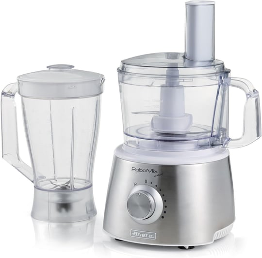 Ariete Robomix Mutfak Robotu 1779/00 - Robomax 1500 Watt, 2,1 Litre Doğrayıcı Haznesi, 1,75 Litre Blender Haznesi, Plastik Gövde, Paslanmaz Çelik Doğrayıcı Bıçağı