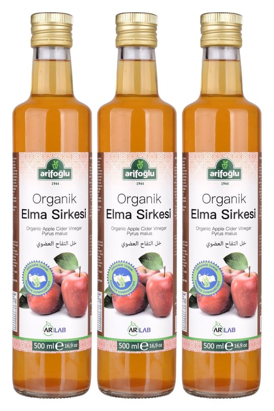 Arifoğlu Organik Elma Sirkesi 500Ml (2 Adet)