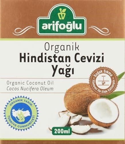 Arifoğlu Organik Hindistan Cevizi Yağı (200 ml) - Seçenekler: 50 ml, 200 ml