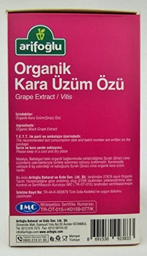 Arifoğlu Organik Kara Üzüm Özü 300g