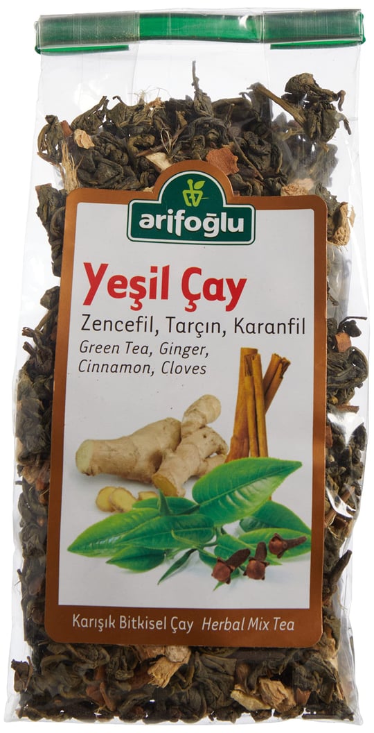 Arifoğlu Yeşil Çay Zencefil Tarçın Karanfil 165 Gr