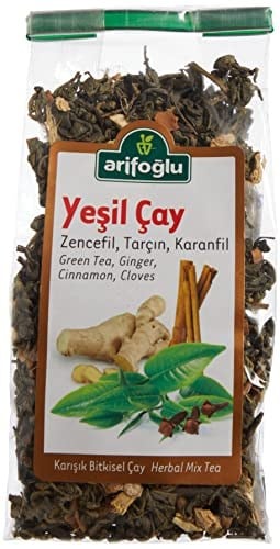 Arifoğlu Yeşil Çay Zencefil Tarçın Karanfil 165 Gr