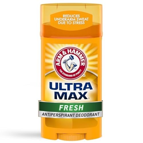 ARM & HAMMER ULTRA MAX Deodorant - Taze - Katı Geniş Çubuk - 2.6oz