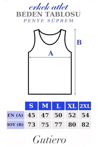 Arma Premium%100 Pamuklu Yuvarlak Yaka Kolsuz Erkek Beyaz Atlet S gutieroNM-1165