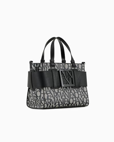 Armani Exchange Kadın Susy, kare logo, ayarlanabilir kayışlı çanta