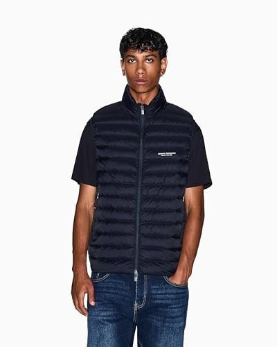 Armani Exchange Kapitoneli Kuş Tüyü Dolgulu Şişme Yelek Erkek YELEK XM001576 AF16927 UB101