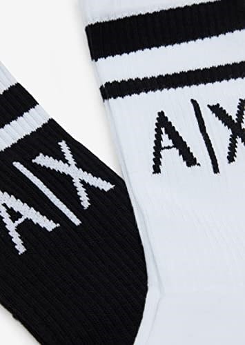 Armani Exchange Logo Crew Çorap Kış Aksesuar Seti erkek