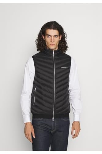 Armani Exchange%100 aşağı, ön logo, logolu elastik bel bandı Yelek Erkek