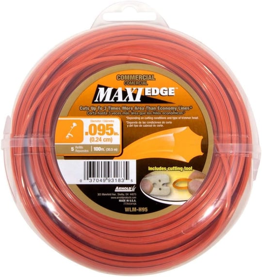 Arnold Maxi-Edge 0,095-inç x 200-ayak ticari sınıf ip kesme ipi - Seçenekler: 0,95 inç X 200 fit, 2 mm x 85,3 m (.08 inç X 280 feet), 0...