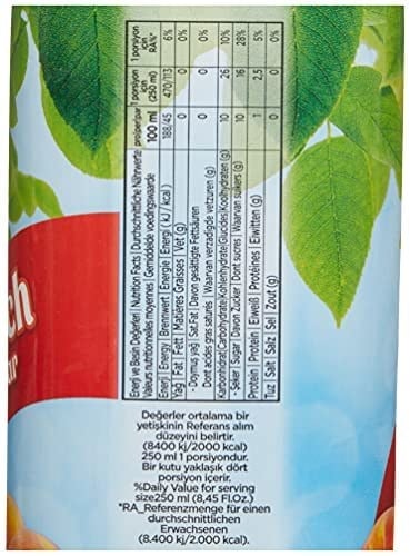 Aroma 1/1 Tetra Prizma Şeftali Nektarı, 1 Lt