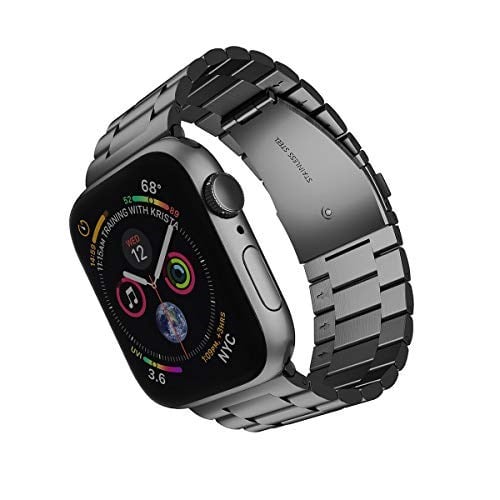 ARTCHE Apple Watch için 49mm 45 mm 44 mm 42 mm Saat Kayışı, iwatch Kayış Serisi Ultra/8/7/6/SE/5/4/3/2/1 ile Uyumlu, Paslanmaz Çelik Yedek Spor Kayışı Metal Ayarlanabilir Kayış, Siyah