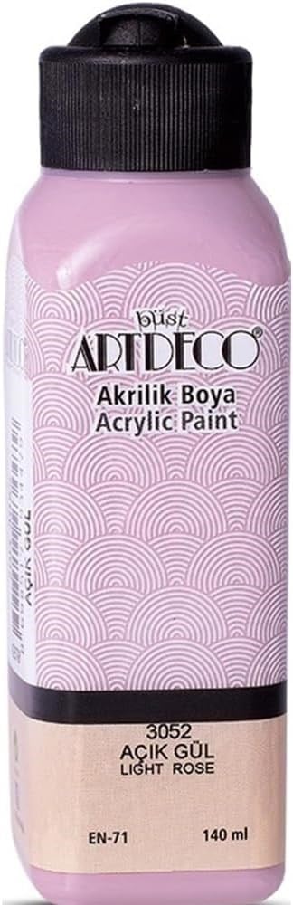 Artdeco Akrilik Boya, 140ml, Açık Gül 3052