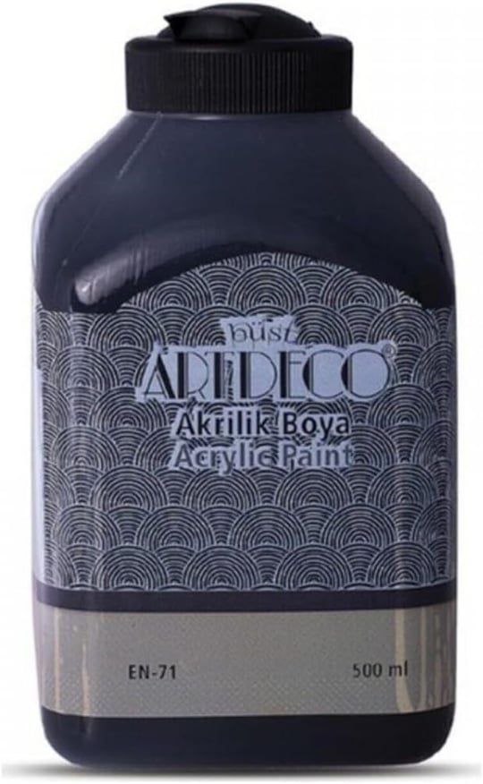 Artdeco Akrilik Boya, 500ml, Siyah 3618