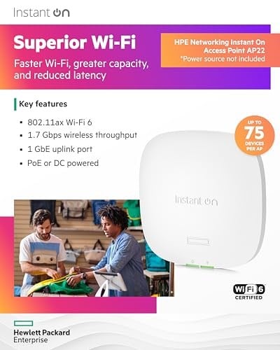 Aruba-AP22 RW Erişim Noktası On Aruba Anında