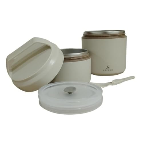 Aryıldız Bento Katlı Lunch Box Beige 1200 ml