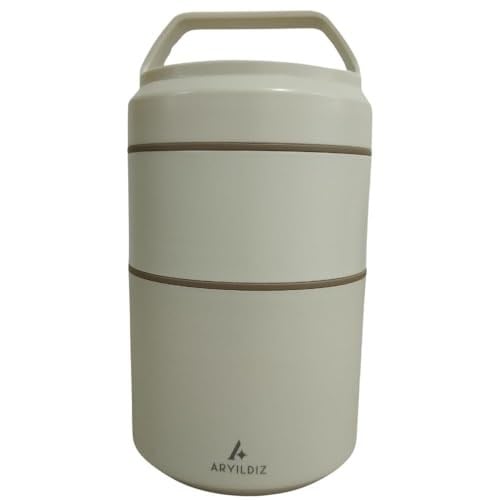 Aryıldız Bento Katlı Lunch Box Beige 1200 ml