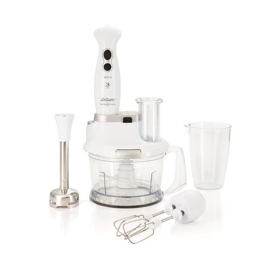 Arzum AR1004 Blender Seti, 800ml ve 1.5L Hazne, 1000W, Beyaz