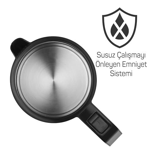Arzum AR3134 Dreamtea Çay Makinesi 1 L Demlik Kapasitesi, Siyah