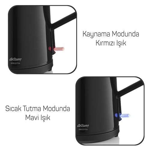 Arzum AR3134 Dreamtea Çay Makinesi 1 L Demlik Kapasitesi, Siyah