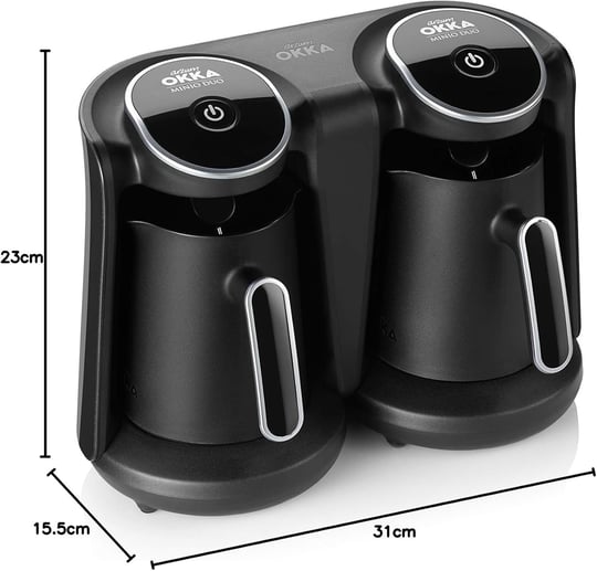 Arzum Okka Arzum OK006-K OKKA Minio Duo Türk Kahvesi Makinesi, 8 Fincan Kapasite, 880 W, Krom