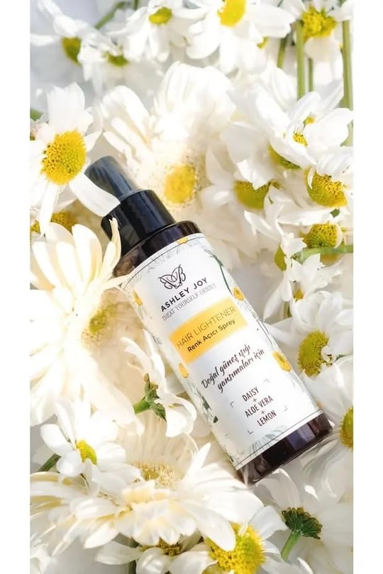 Ashley Joy Doğal Renk Açıcı Sprey, Papatya ve Limon Özlü, Aloe Vera İçerikli, 110 ml