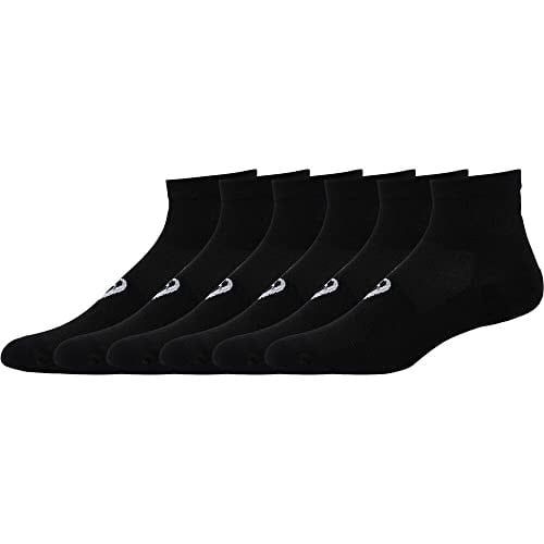 Asics 6lı Paket Quarter Unisex Siyah Koşu Çorabı, 3033B720-001