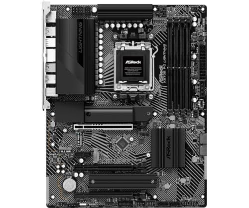 ASRock X670E PG Lightning ATX Anakart AMD AM5 Ryzen 8000 ve 7000, DDR5, 4x M.2 SSD, 4K 120Hz, AMD Expo, USB Type-C