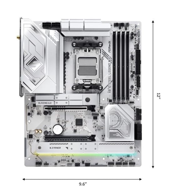 ASRock X870 PRO RS WIFI ATX Anakart, AMD AM5 Ryzen 9000 ve 8000, DDR5, 5x M.2 SSD, 4K 120Hz, AMD Expo, USB Type C, WiFi 7 - Seçenekler: Pro RS WiFi, Riptide WiFi