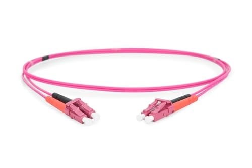Assmann Digitus LWL optik ara bağlantı kablosu LC LC Multimode 50/125 µm çift yönlü uzunluk 1 m sınıfı OM4 LSOH RAL 4003 - Seçenekler: OS2 - LC/LC, OS2 - LC/SC, OM3 - LC/LC, OM3 - SC/SC...