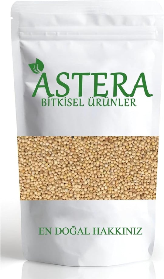 ASTERA 1 Kg Akdarı Tane ( Beyaz Darı ) Ak Darı Tane 1000 Gr