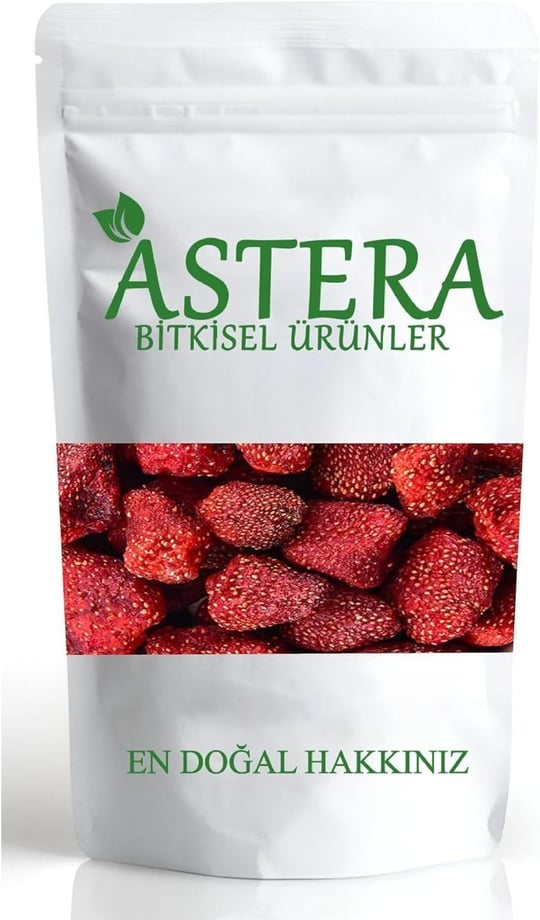 ASTERA 250 gr Çilek Kurusu ( 1. Kalite - Az Şekerli )
