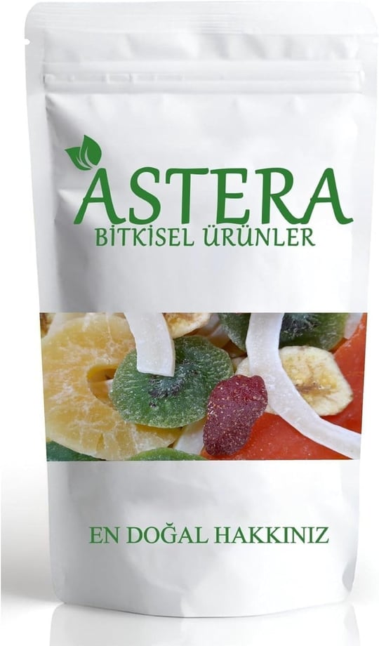 ASTERA 250 Gr Karışık Meyve Kurusu ( Mango - Kivi - Çilek - Hindistan Cevizi - Muz - Ananas )