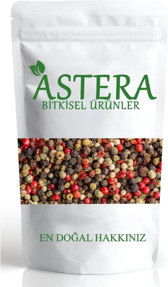 ASTERA 500 Gr Renkli Karabiber 4 Renk Karışık Tane Karabiber