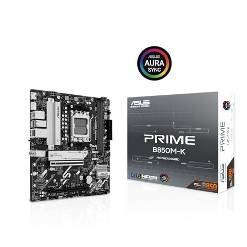 ASUS PRIME B850M-K AMD B850 AM5 DDR5 8200 DP HDMI Çift M2 USB3.2 AURA RGB 2.5Gbit LAN mATX 8+2+1 Güç Aşamaları, 1xGen5 M.2, Advanc - Seçenekler: PRIME B850M-K, PRIME B850M-A WIFI, PRIME B850-PLUS WIFI