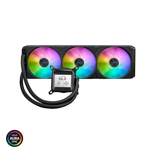 ASUS PRIME LC ARGB LCD ALL-IN-ONE CPU SIVI SOĞUTUCU, KESKİN EKRANLA CPU VE GPU BİLGİLERİ, YÜKSEK PERFORMANSLI ASETEK POMPA, DİZİ-