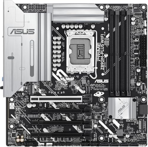 ASUS PRIME Z890M-PLUS WIFI Intel Z890 LGA1851 DDR5 8400 DP HDMI Type-C 3x M2 USB3.2 WiFi 7 + BT AURA RGB 2.5Gbit LAN mATX 10+1+2+1 Güç  - Seçenekler: Plus WiFi, PRIME Z790-P WIFI, PRIME Z890-P, P WiFi
