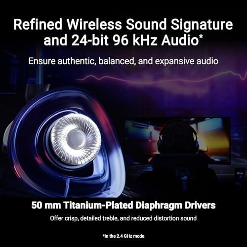 Asus ROG Delta II Wireless 2.4GHz/Bluetooth Kablosuz Siyah Gaming (Oyuncu) Kulaklık