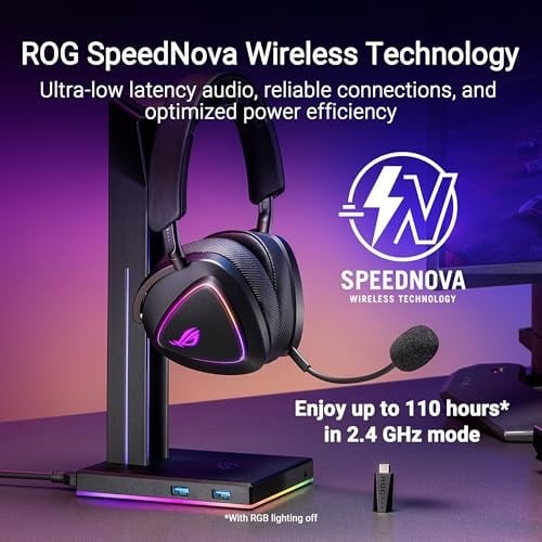 Asus ROG Delta II Wireless 2.4GHz/Bluetooth Kablosuz Siyah Gaming (Oyuncu) Kulaklık