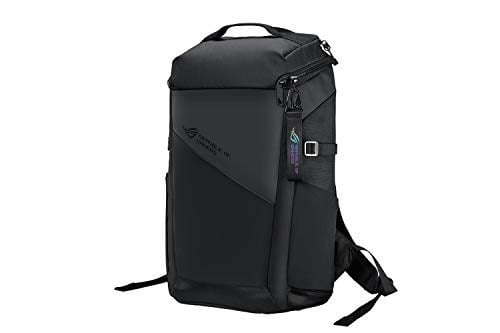 ASUS ROG Ranger BP201 dizüstü bilgisayar sırt çantası (hafif, su geçirmez, 22 litre depolama alanı, 17 inçe kadar dizüstü bilgisayarlar için