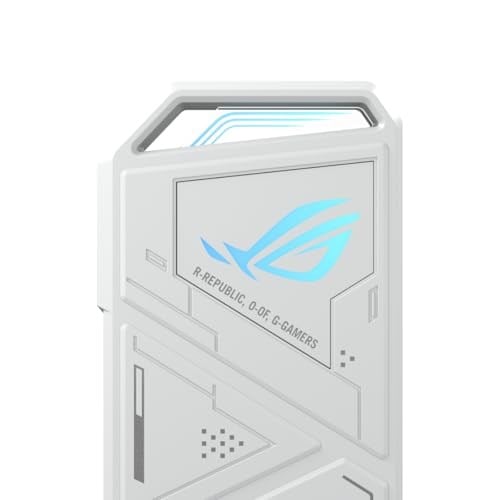 Asus Rog Strix Arion Beyaz M.2 Nvme SSD Kutusu—usb3.2 Gen2 Tip-C (10 Gbps), Çift Usb-Cden Cye ve Usb-Cden Aya Kablo